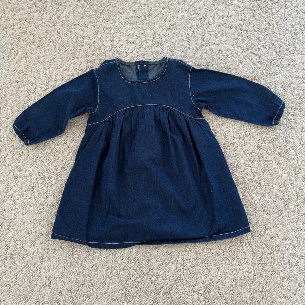 Uniqlo Kids Dark Blue Denim Dress